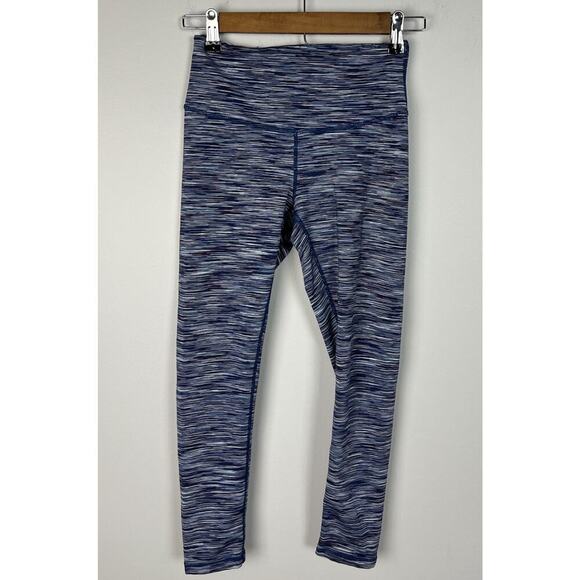 Z By Zella Blue Space Dye Leggings Size Small Stretch Yoga Active Women’s - Picture 1 of 3